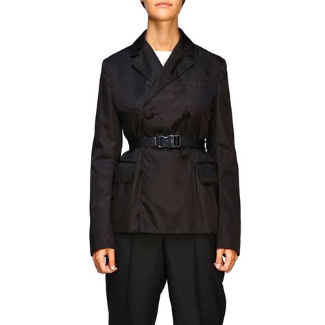 prada women's double breasted jackets